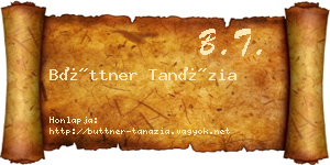 Büttner Tanázia névjegykártya